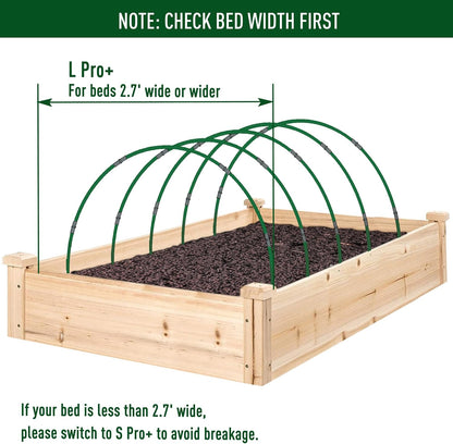 MAXPACE Greenhouse Hoops for DIY 2.7ft or Wider Grow Tunnel, Rust-Free Fiberglass Support Hoops Frame for Garden Fabric, Plant Support Garden Stakes, Gardening Supplies, 25pcs