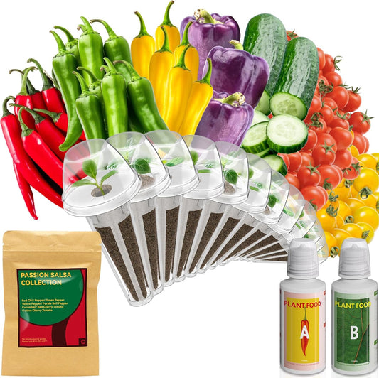 inbloom Passion Salsa Seed Pod Kit for AeroGarden, 12 Pods Hydroponic Supply with Vegetable Seeds