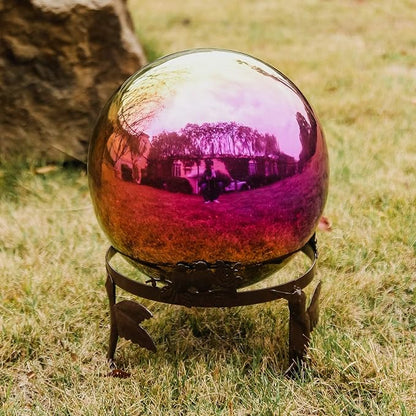 Topadorn 10/12 Inch Gazing Ball Stand - Heavy Duty Metal Garden Globe Holder for Decorative Gazing Globes - Outdoor Patio Lawn Decor