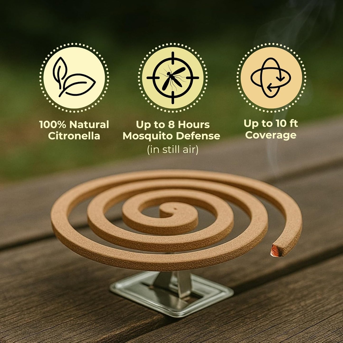 KING Mosquito Coils – Hawaii’s Most Trusted Citronella Protection – Each Coil Provides Up to 8 Hours of Protection (60 Coils)