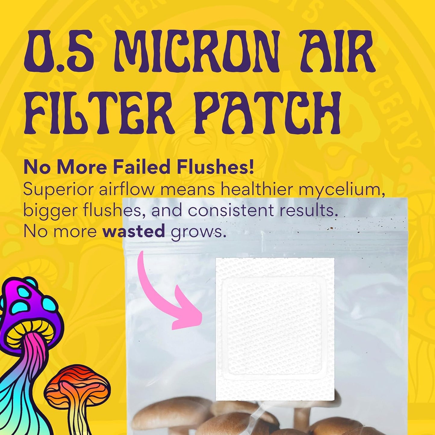 2 LB 2-Pack All-in-One Grow Bag: Up to 32oz of Mushrooms! Nutrient-Enhanced, Injection Port, Just Add Your Own Spores & Grow Like Magic (2 x 2 LB Bags)