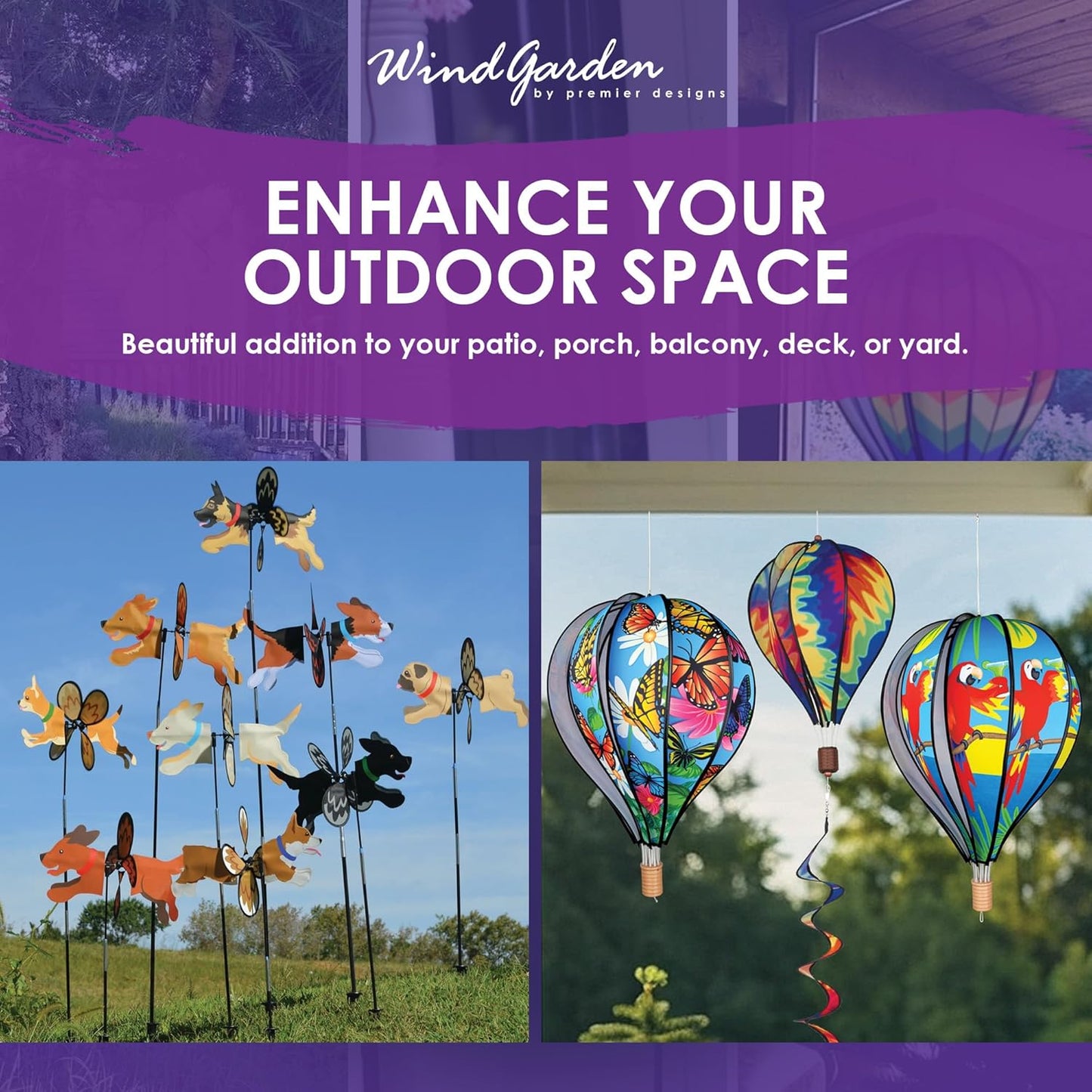 Premier Kites Petite Spinner Dalmation – Whimsical Wind Spinner for Yard & Garden, Durable Weather-Resistant Fabric, Easy to Assemble, Outdoor Decor for Patios, Lawns, & Fairy Lovers