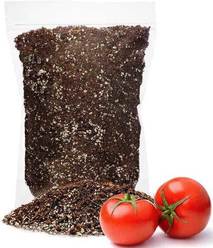 GARDENERA Organic Potting Soil for Tomato Plants - 5 Quart - Hand-Mixed with Natural Ingredients for Optimal Growth and Nutrient Retention