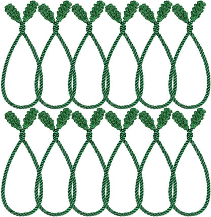 Shappy 12 Pieces Christmas Garland Banister Ties Christmas Decorative Reusable and Flexible Twist Ties for Garland, Banister Home Decoration