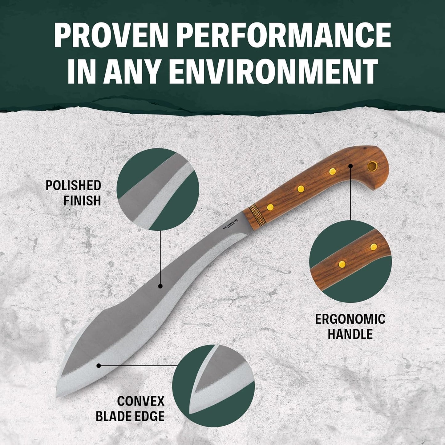 Condor Tool & Knife Outdoor Machete with Walnut Handle