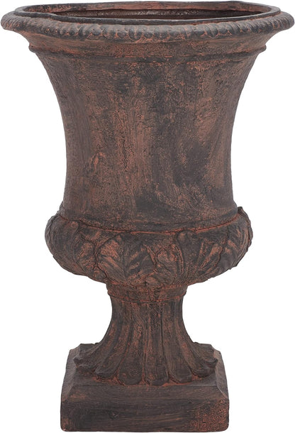SAFAVIEH Outdoor Collection Paven Traditional Brown Planter (Fully Assembled)