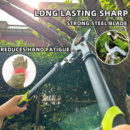 Loppers Hedge Clippers & Pruners Combo Set 3-Piece Hedge Shears, Sharp Tree Trimmer Branch Cutter for Yard, Lawn & Garden, Professional Tree Clippers Yard Clippers for Indoor & Outdoor Gardening