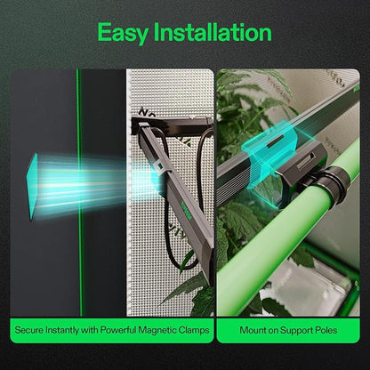 VIVOSUN Lumaray LED Grow Light Bars 16”(4-Bar), Full Spectrum Side Lighting with 60% Red Light up to 25% Yields for Grow Tents, Greenhouses, Magnet Reliability Upgraded, SGS Compatible