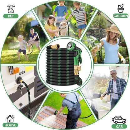 100 FT Non-Expanding Garden Hose, 2026 New Upgrated Non-Expandable Garden Water Hose - Ultra-Light