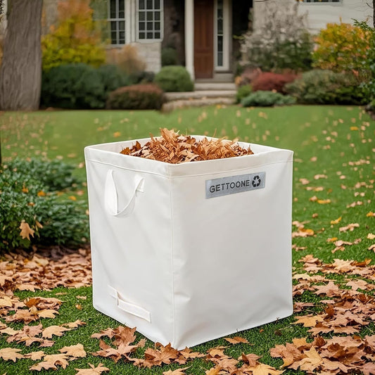 Lawn Bags for Yard Waste | Heavy-Duty Collapsible Leaf Bag, 24 Gallon Reusable Garden Clippings