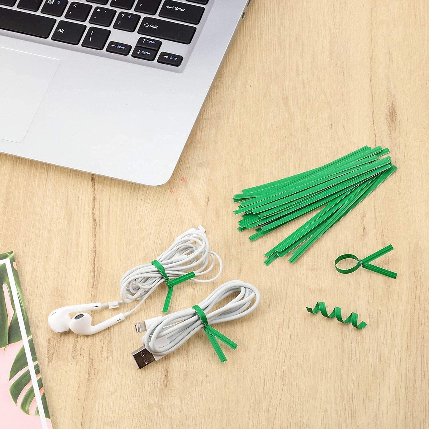 APQ Green Metallic Twist Ties for Bags, 4 inches. 24000 Pack Plastic-Coated Bread Twist Ties for Treat Bags. Reusable Bread Ties. Light Metallic Twist Tie. Heavy-Duty Twisty Ties for Bags