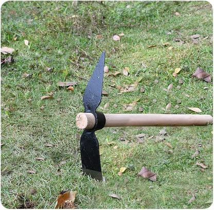 Garden Hoe Pick, 15.7 Inch Weeding Mattock Hoe Garden Pick Axe Multipurpose Gardening Hand Tool for Gardening Cultivator Weeding Seeding Turning Soil ﻿