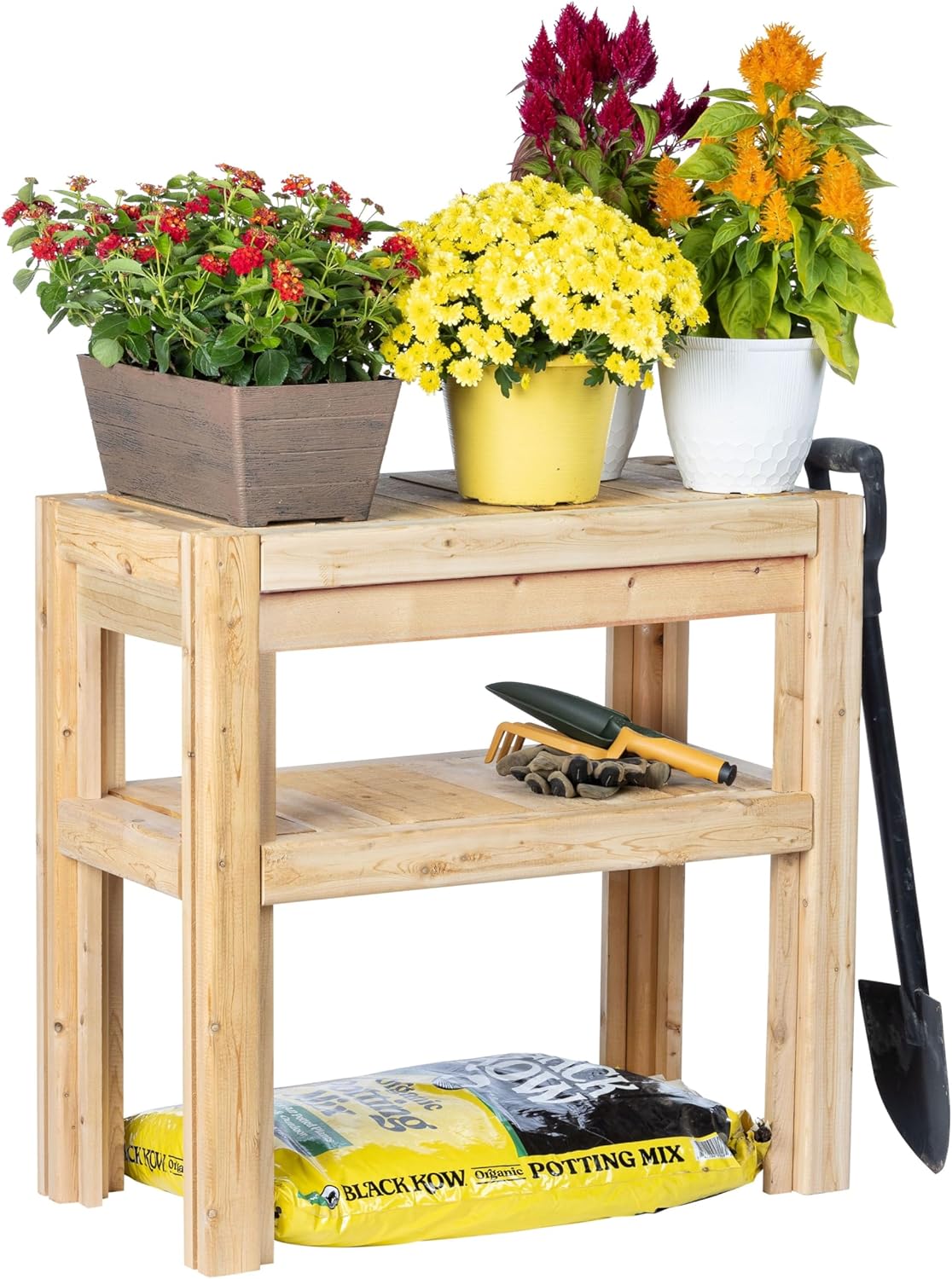 Greenes Fence Cedar Adjustable Storage Shelves, 31 in. x 16 in. x 30 in. - Made in USA with North American Cedar