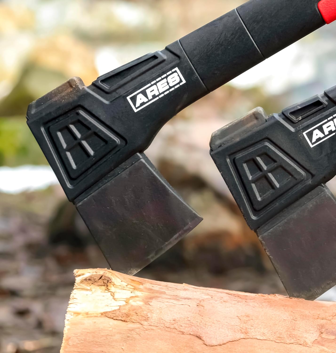 ARES 45005 – 18-Inch Chopping Axe – Lightweight Fiberglass Handle Construction – High-Carbon Steel Blade Head – Gardening, Hiking, and Outdoor/Adventure Applications