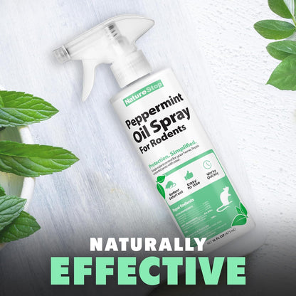 Peppermint Oil Spray for Rodents, Repellent for Indoor & Outdoor Use, 16 oz (475mL)