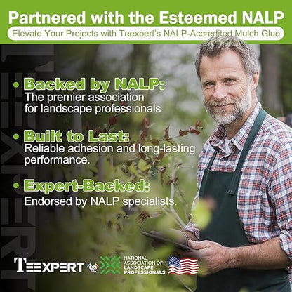 Teexpert 1 Gallon Rock Glue for Landscaping – Strong Pea Gravel Binder & Stone Adhesive for Walkways, Yards, Patios, and Decorative Driveway Edges