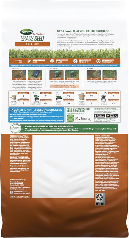 Scotts Turf Builder Grass Seed Fall Mix, 5.6 lbs.