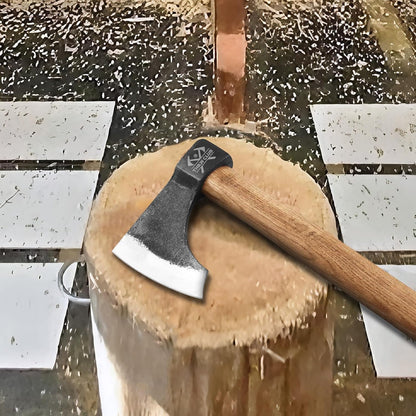Professional Throwing Axes, 16.1" Throwing Tomahawk Axe with 1065 High Carbon Steel & Wooden Handle, Perfect for Axe Throwing Game for Backyard, Competition and Recreation