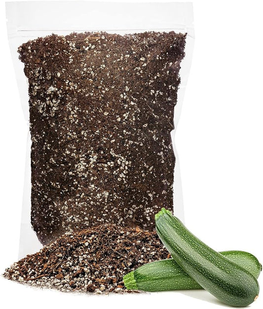 Premium Organic Potting Soil for Zucchini - (3 Quart Bag)