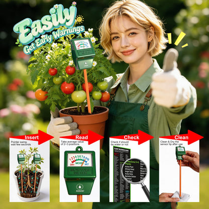 Antonki 2 Pack Soil Moisture Meter, Plant Water Meter Hygrometer