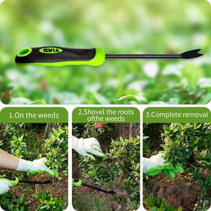 Dandelion Weed Puller Tool, Weed Puller Tool with Ergonomic Handle Garden Weed Remover Tool for Planting, Dandelion Puller Flower and Vegetable Care in Lawn Garden Yard