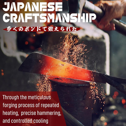 Japanese Fixed Blade Knife - Tanto Knives with Wooden Sheath - Survival Knives with Full Tang Handle - Bushcraft knives for Camping Outdoor, Gifts for Men