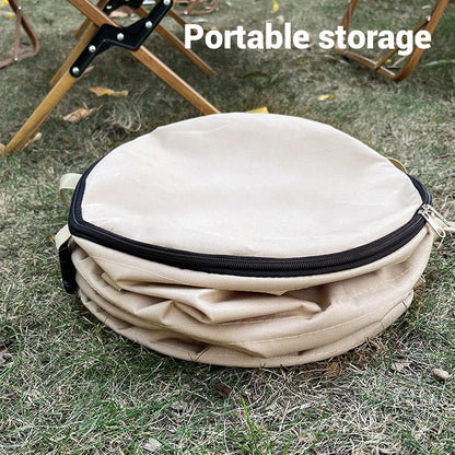 Zunate Collapsible Lawn and Leaf Bag, 24 Gallon Collapsible Trash Can, Reusable Outdoor Yard Waste Leaf Bag Garden Garbage Bin, Garden Garbage Bag with Lid, Lawn and Leaf Bags for