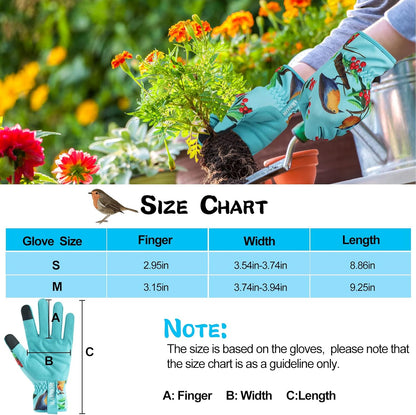 Leather-Gardening-Gloves for Women,Thorn-Proof Work-Gloves for Weeding,Digging,Planting,Pruning Yard garden Gloves