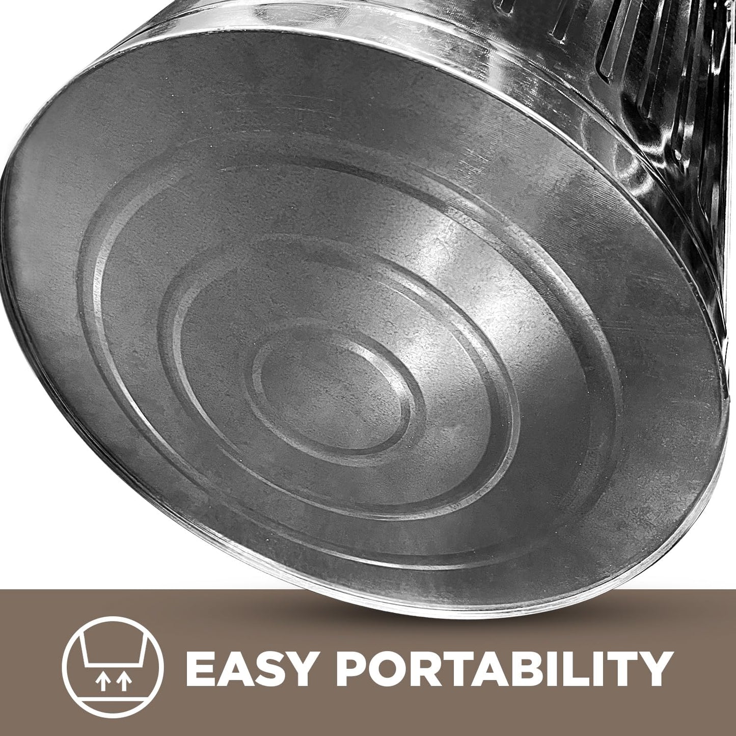 Plexon Metal Trash Can with Lid Outdoor 20 Gallon Galvanized Steel Garbage Bucket with Lid Silver, 2 Pack