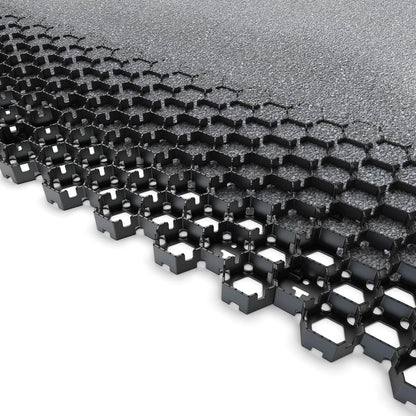 Vodaland Permeable HexPave System - Grass & Gravel Pavers - 100% Recycled PPE Plastic, Handles 27,000 lbs, 1" Depth, 65 s.f / 22 Units