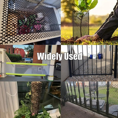 Plastic Wire Mesh Fence Roll, GENNIZZ 35.4IN x 50FT Plastic Chicken Wire Mesh, Garden Netting Fencing Barrier for Poultry Balcony Chicken Puppy (0.9m x 15m)