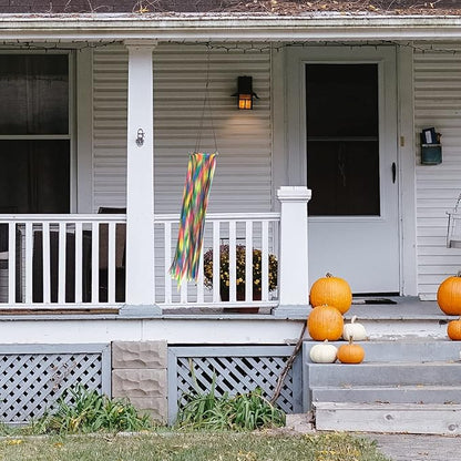 Ribbon Windsock Streamer, Outdoor Decorations for Your Patio, Garden, Yard, Dock and Camper