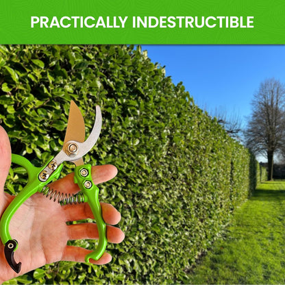 Garden Guru Ergonomic Garden Snips Clippers - Professional Hand Pruner Pruning Shear Scissors with Comfort Grip Handles for Gardening Trimming and Yard Work – High Carbon Steel (4 Pack)