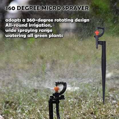 20pcs G Type 360 Degree Drip Irrigation Sprinkler Heads Adjustable Irrigation Drippers Sprinklers Garden Irrigation System Accessory for Garden Lawn