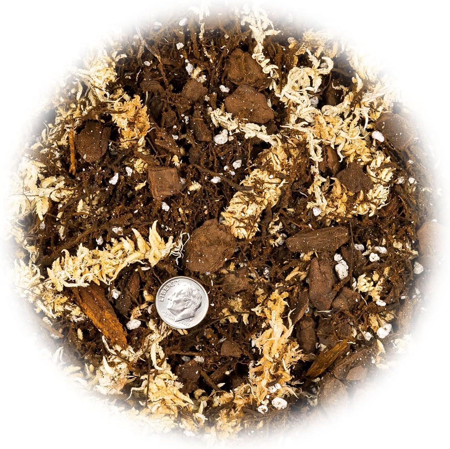 Gardenera Premium Orchid Mix by GARDENERA - 10 Quart - Fern + New Zealand Pine Bark + Sphagnum Moss + Perlite | Best for Growing and Repotting Orchids (2 Bags of 5 QT)