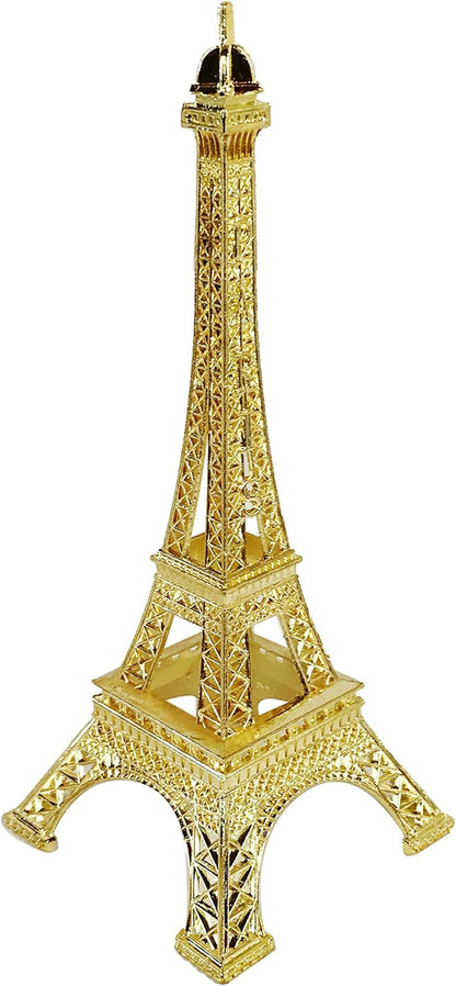 allgala Eiffel Tower Statue Decor Alloy Metal, and Size (07", Gold)