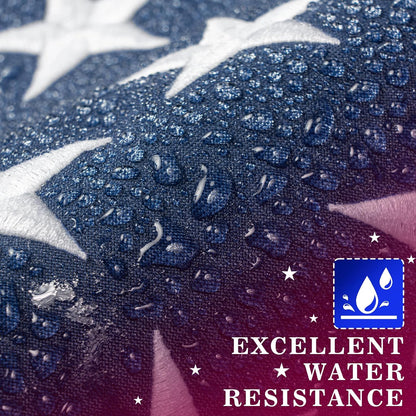 High Wind American Flag for Outdoor 8x12 Ft - Heavy Duty Allegiance US Flag with Embroidered Stars, Sewn Stripes & Brass Grommets All Weather Fade Resistant for Outside Use