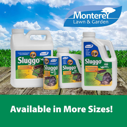 Monterey Sluggo Snail & Slug Killer Bundled with Measuring Spoon - OMRI Listed for Organic Gardening - Wildlife and Pet Friendly - 5 lb jug