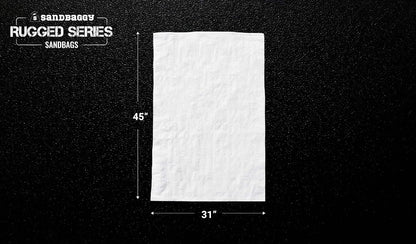 Sandbaggy Large Sandbags - Size: 31" x 45" - Thick Heavy Duty Contractor Bags, Heavy Duty Garbage Bags, Dumpster Bag, Construction Trash Bags, Contractor Bags 6 mil (1)