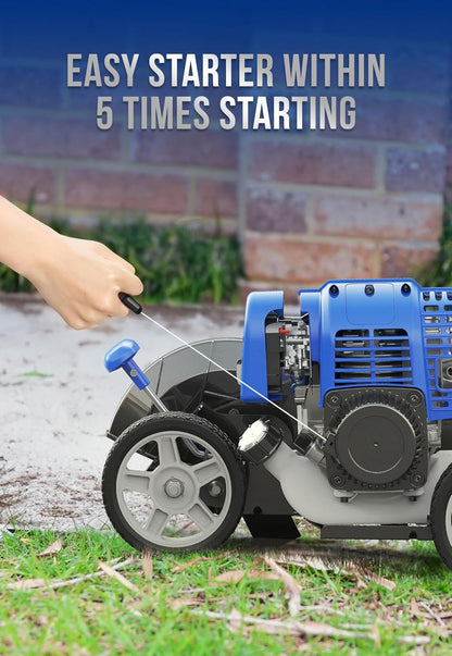 Wild Badger Power Sidewalk Edger Lawn Tool Gas 31cc WB31CCED, Blue