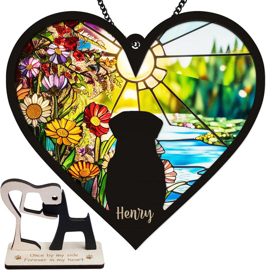 Personalized Dog Memorial Ornaments Pet Christmas Xmas Tree Ornament Window Car Hanging Sympathy