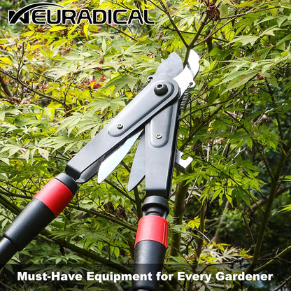 29" Steel Blade Garden Bypass Lopper and Tree Trimmer, Loppers for Tree Trimming Heavy Duty, 2 in 1 Double Cutter Head Design, Tree Branch Cutter up to 1.5" Diameter
