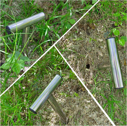 Hand Dibber, 10 Inch Stainless Seed Dibber, Hole Digger for Plant Labels Self Watering Stakes, Garden Planter Tools for Planting, Transplanting Plants, Digging