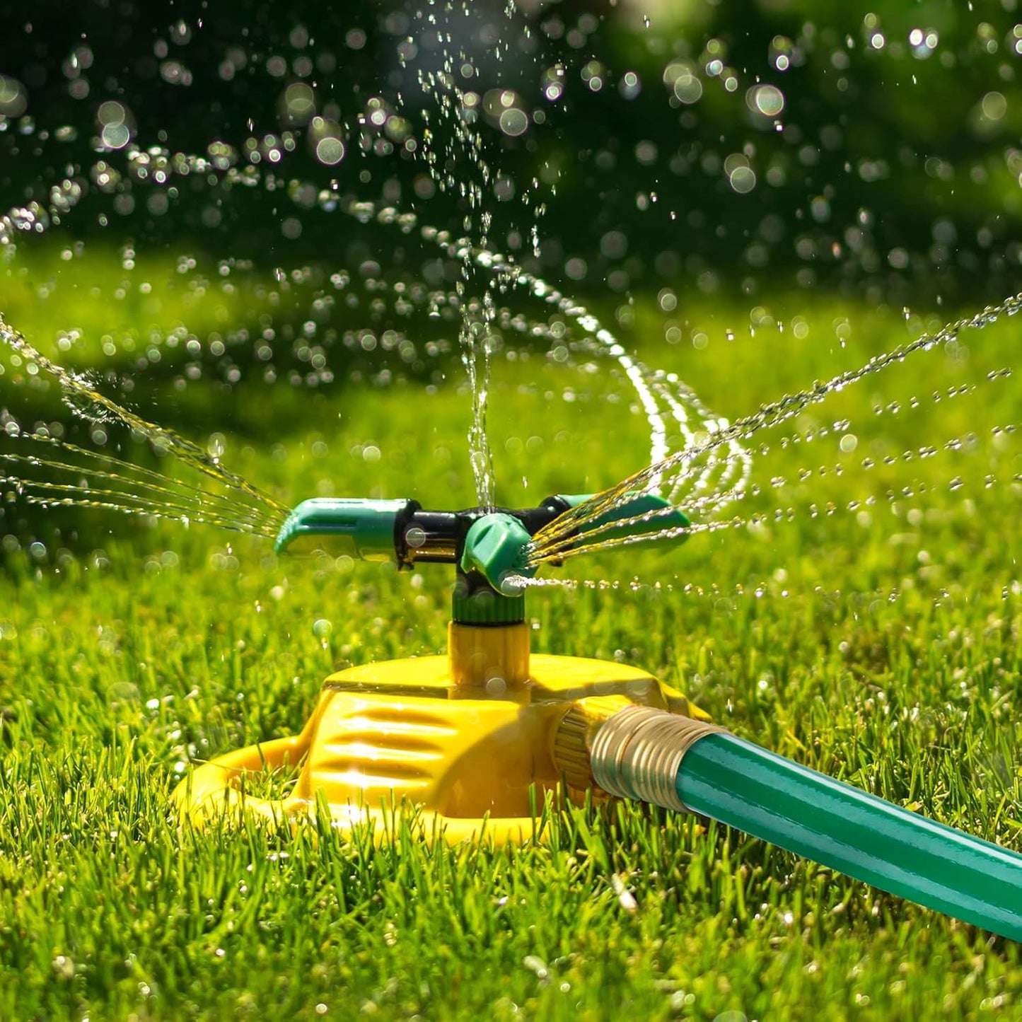 Worth Long Lead-in Green Garden Hose 5/8 in. x 50 ft. -Kink Free, No Leaking, Male/Female Fittings -Heavy Duty Durable Flexible Lightweight Water Pipe -Brass Aluminum Ends for Household & Yard Use