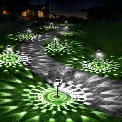 10 Pack Ultra Bright Solar Lights Outdoor Waterproof, from Dusk to Dawn Up to 12H Outdoor Solar