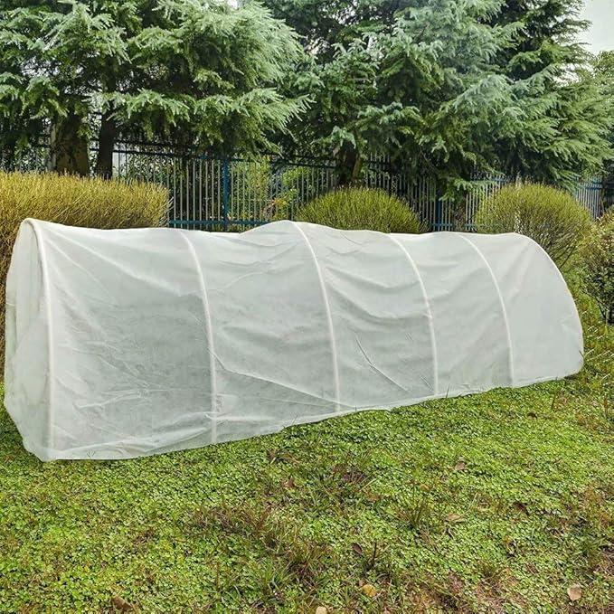Agfabric Plant Covers Freeze Protection Row Cover 1.2oz 6'x50' Frost Blanket for Freeze Protection,Frost Cloth for Plants,White