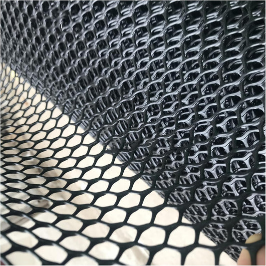 Plastic Chicken Wire Mesh Plastic Mesh Roll for Gardening Construction Barrier Netting Frame Crafts Plastic Mesh Fencing Poultry Fencing Garden Netting(Size:1.2cm mesh 1 * 10m,Color:Black)