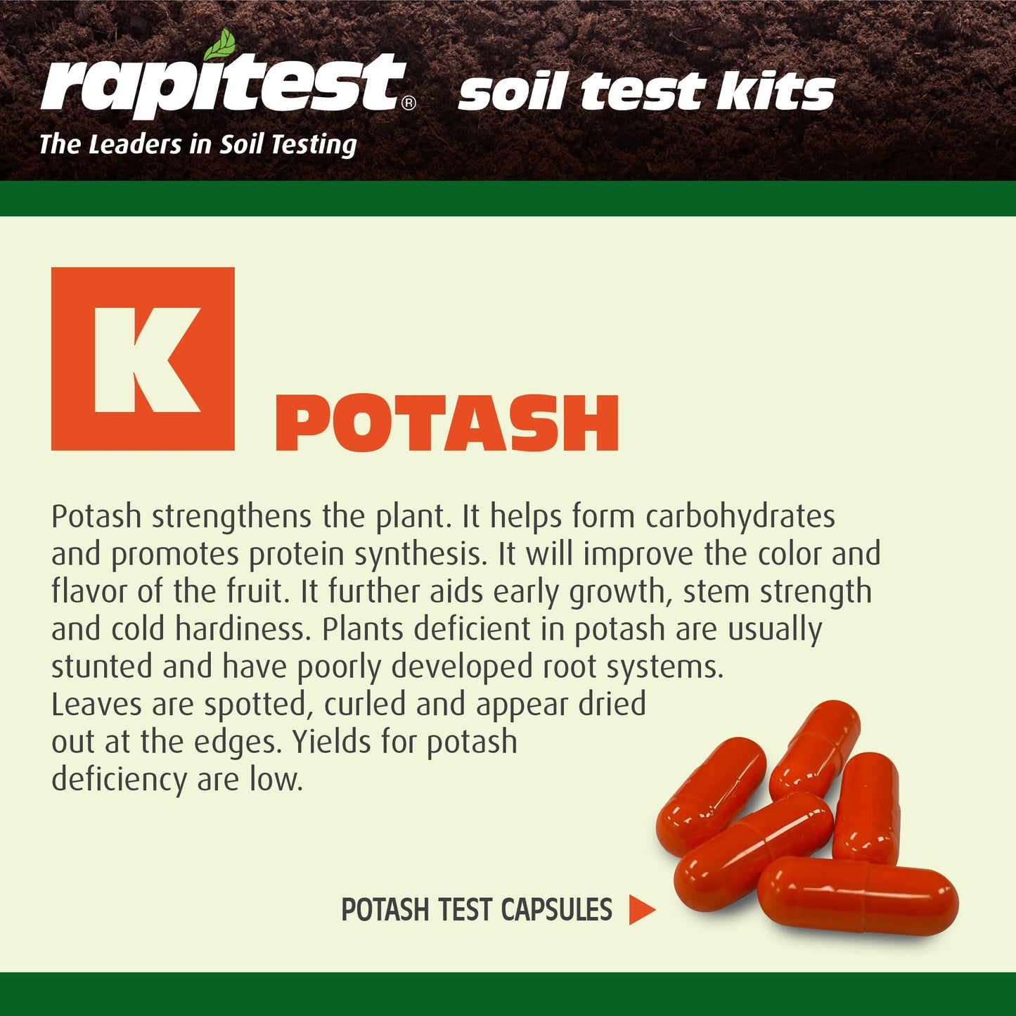 Rapitest Soil Test Kit for Gardens, Vegetables, Flowers and Lawns. USA designed and assembled soil