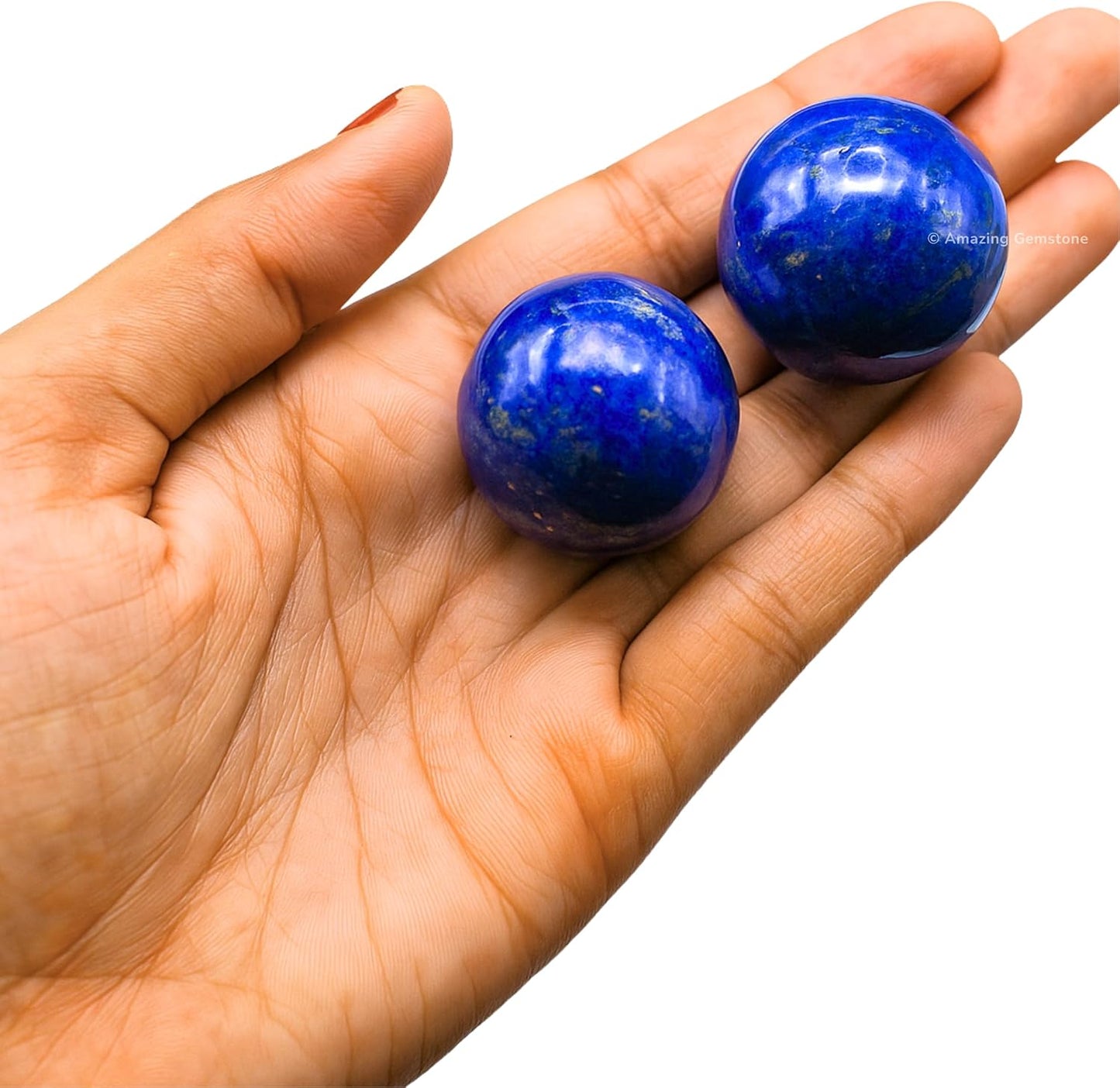 Amazing Gemstone Lapis Lazuli Crystal Ball - 1" Inches Crystal Sphere Meditation Balls for Witchcraft and Decorative Balls - Crystals and Healing Stones Beginners Gift (Pack of 1)