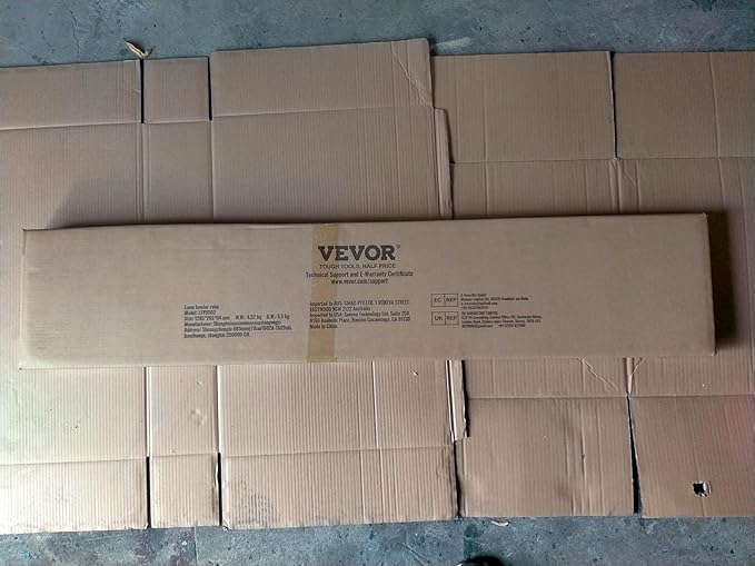 VEVOR Lawn Leveling Rake, 48""x10"" Level Lawn Tool, Heavy-Duty Lawn Leveler with 78"" Steel Extended Handle, Yard Leveling Rake Suit for Garden, Golf Lawn, Farm, Green